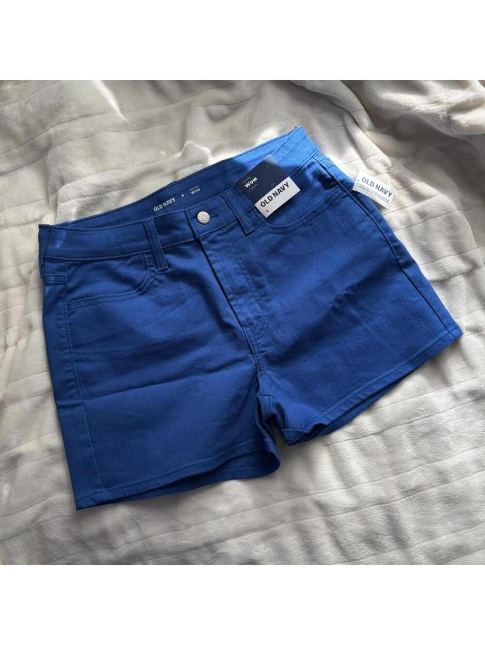 Blue Old Navy high-rise shorts